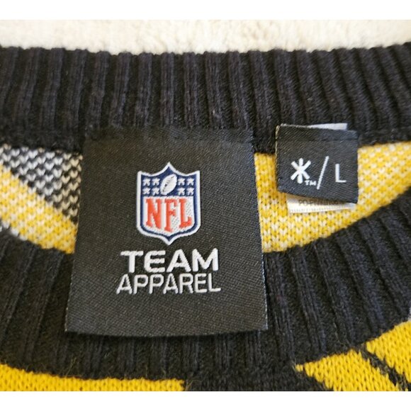 NFL Pittsburgh Steelers Busy Block Ugly Sweater Large NFL Team Apparel - Picture 4 of 10